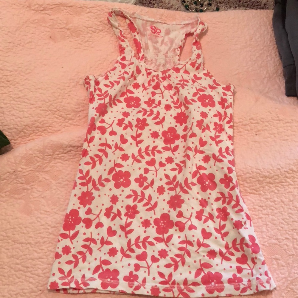 Pink floral top